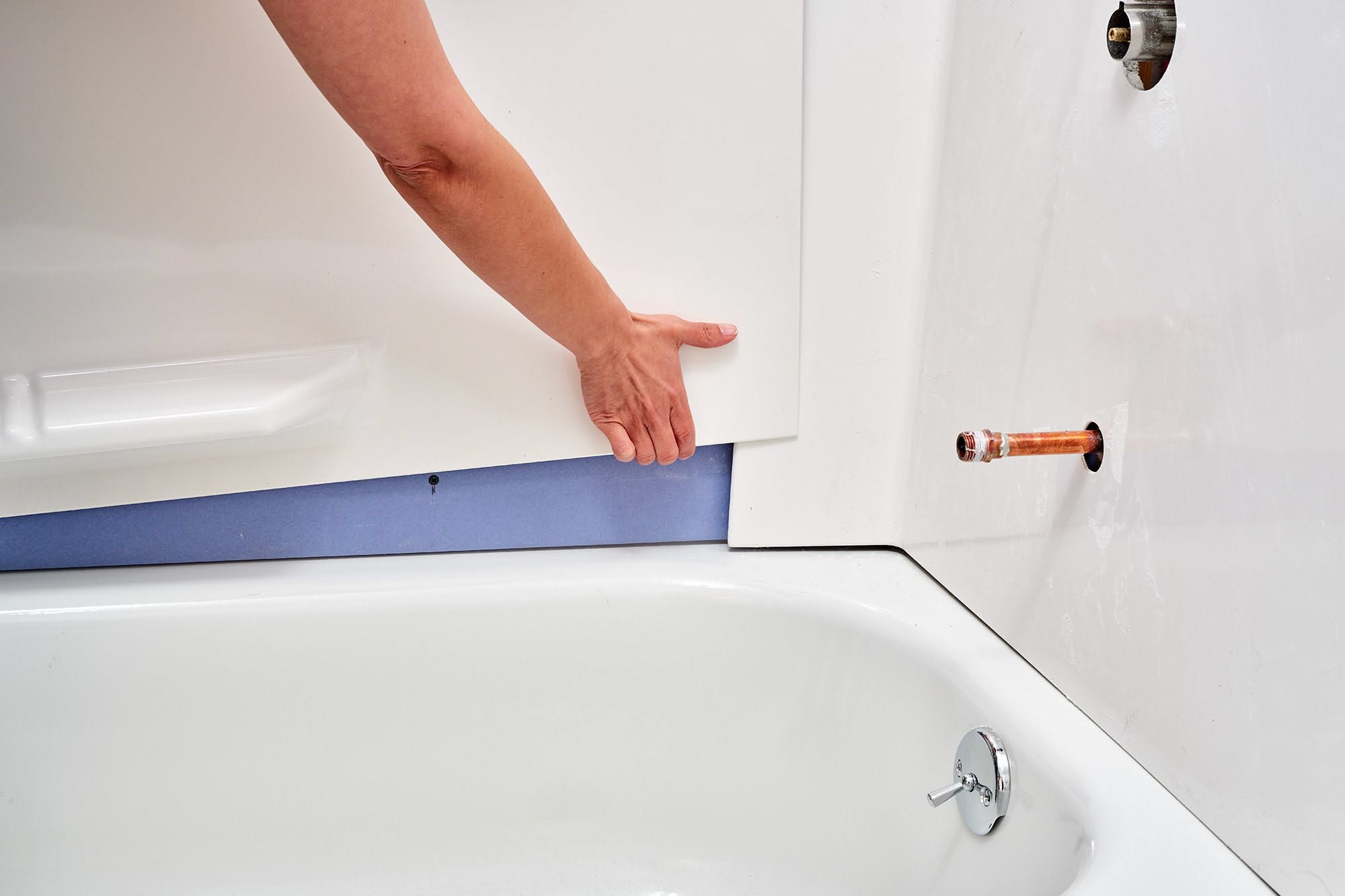 Shower installation process