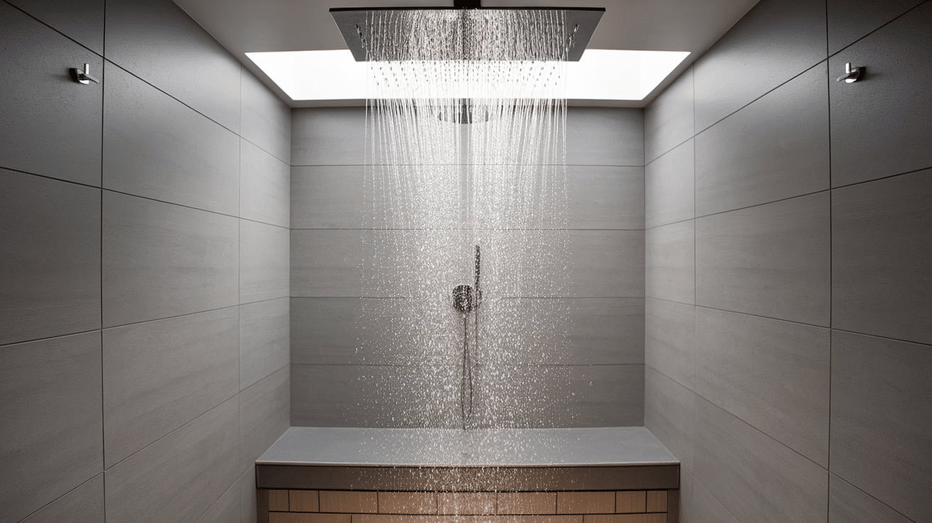 Power shower installation